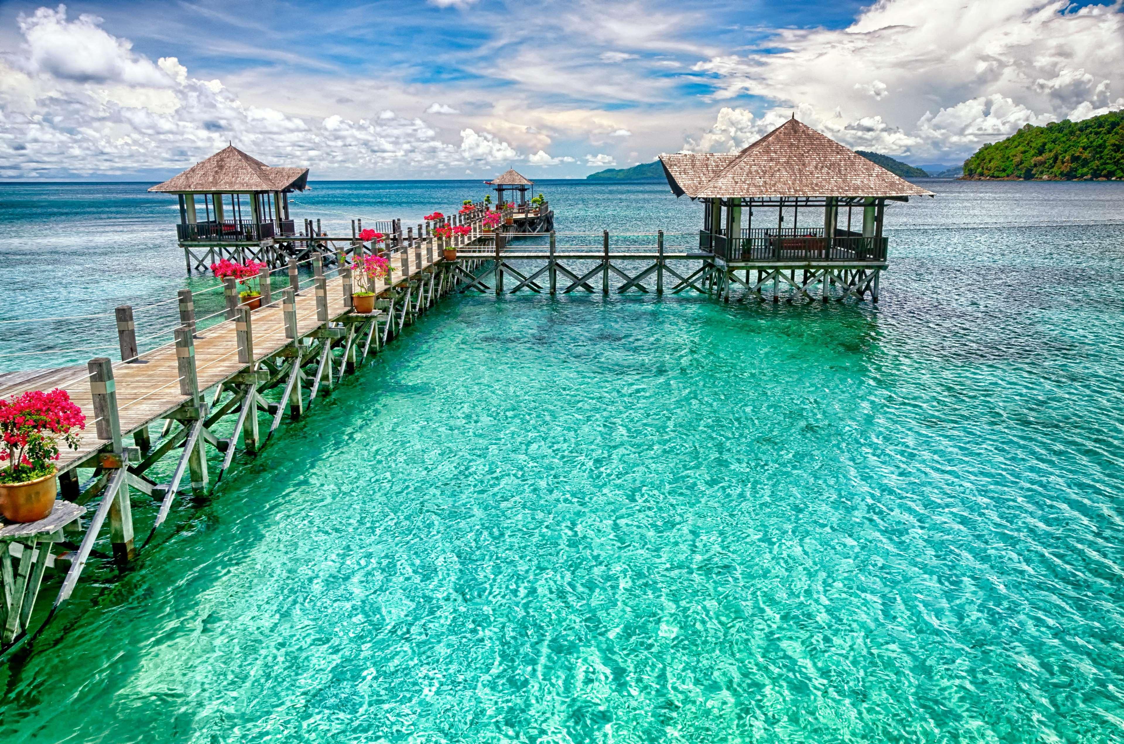 Bunga Raya Island Resort & Spa Gaya Island Exterior foto